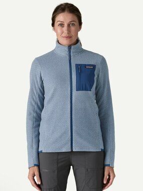 Patagonia R1 Air Fleece Jacket Women's Large Barnacle Blue